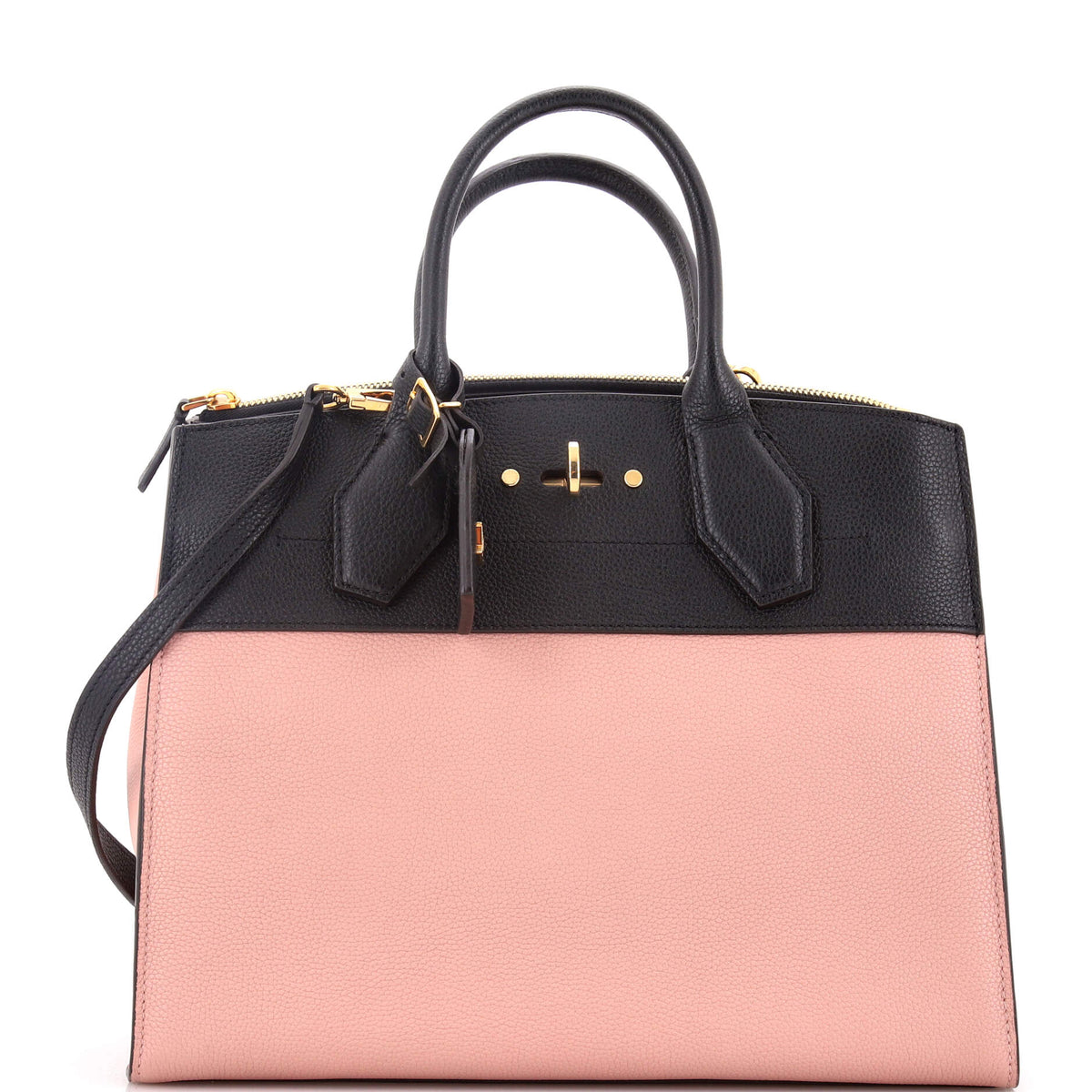 Louis Vuitton City Steamer Handbag Leather MM