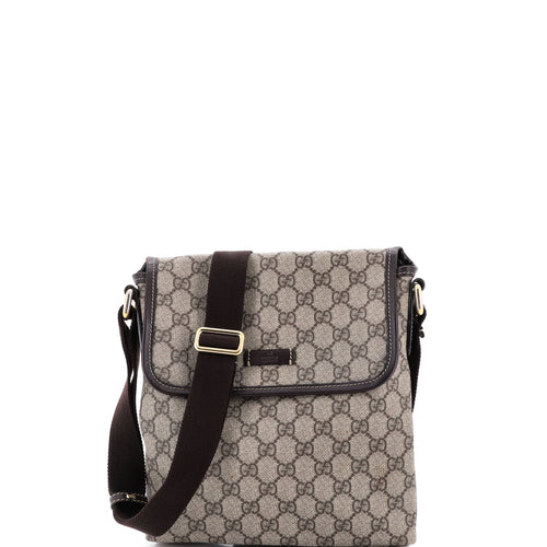 GUCCI Flap Messenger GG Coated Canvas Small