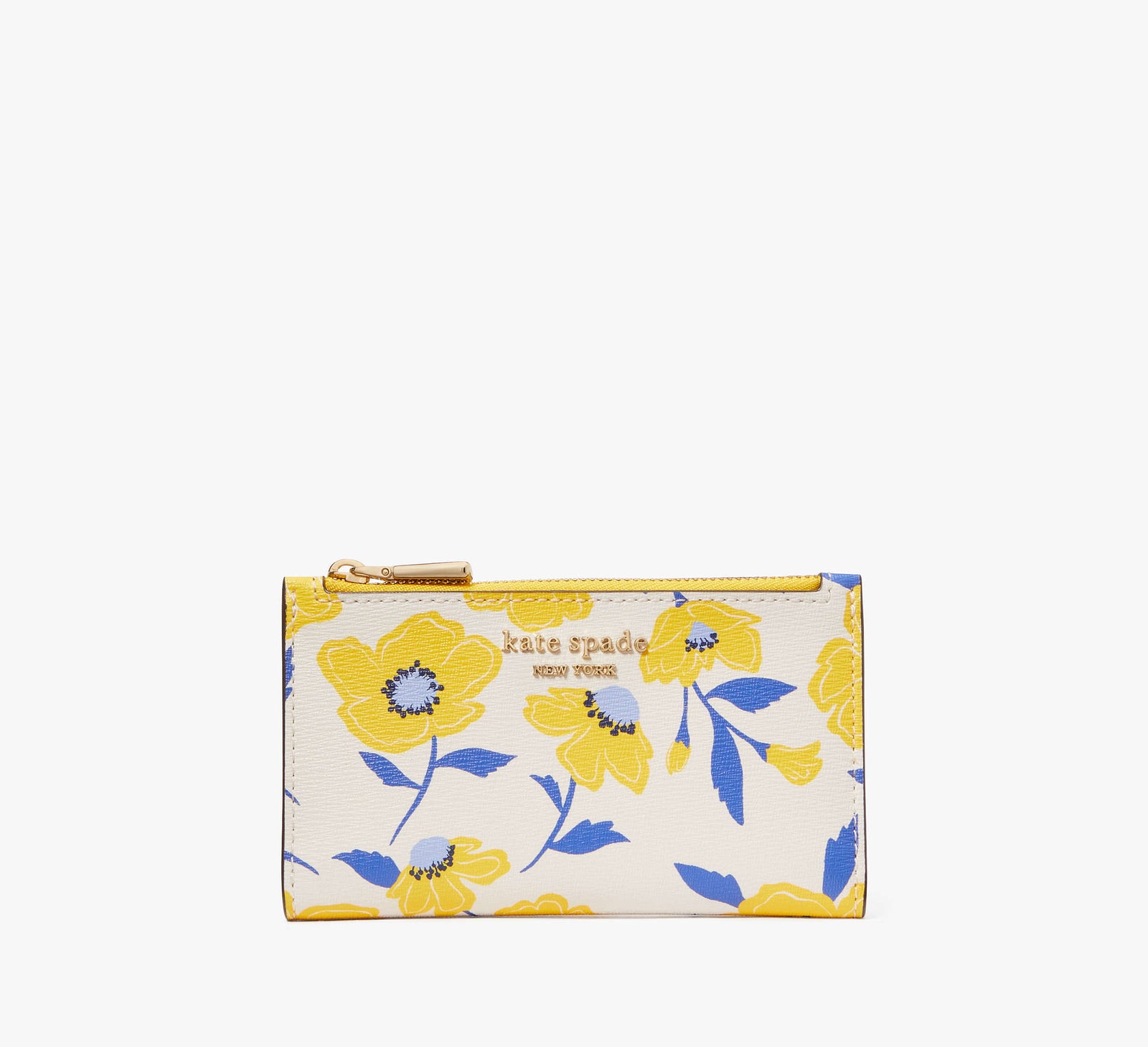 Kate Spade New York Morgan Sunshine Floral Small Slim Bifold Wallet