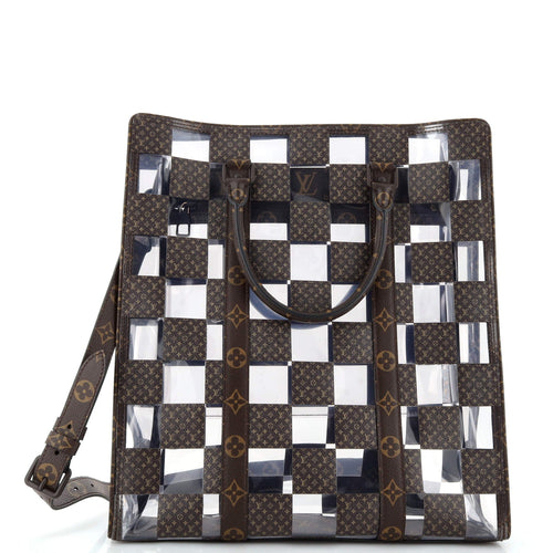 Sac Plat Bag Monogram Chess Coated Canvas and PVC