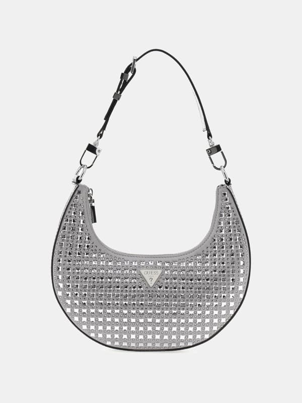 Guess Hobo Bag Lua Mit Aufgesetzten Kristallen