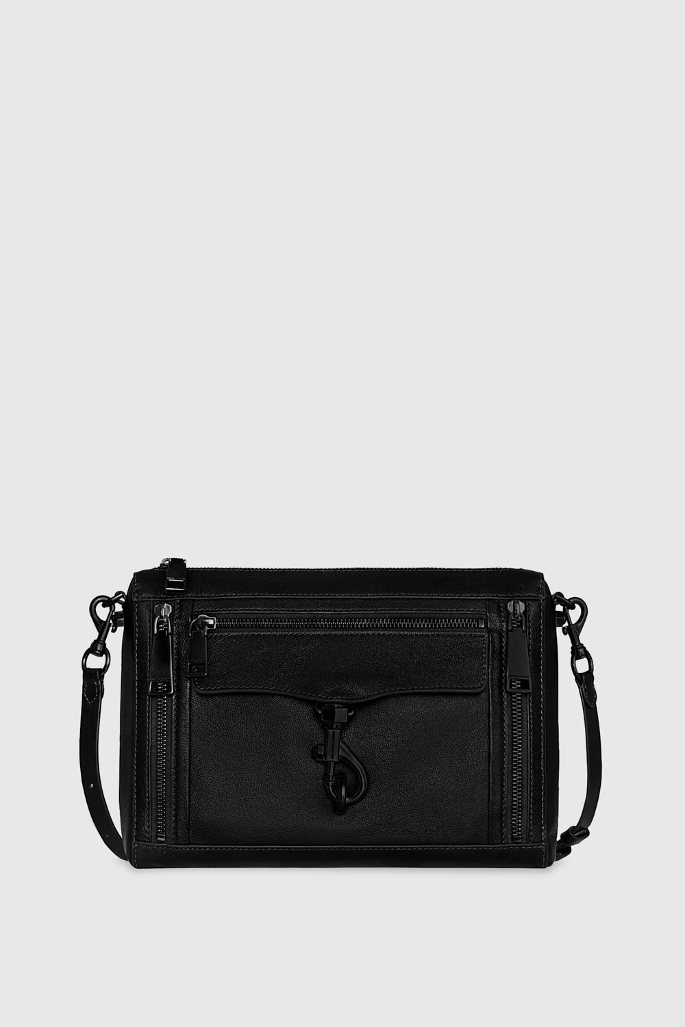 Rebecca Minkoff M.A.C. With Zips Bag In Black/Black Shellac