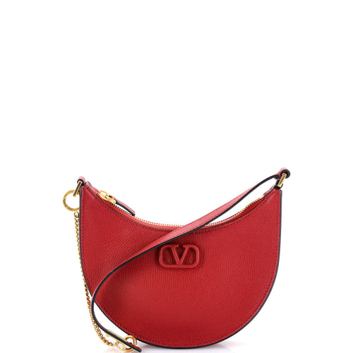 VALENTINO GARAVANI VLogo Hobo Leather Mini