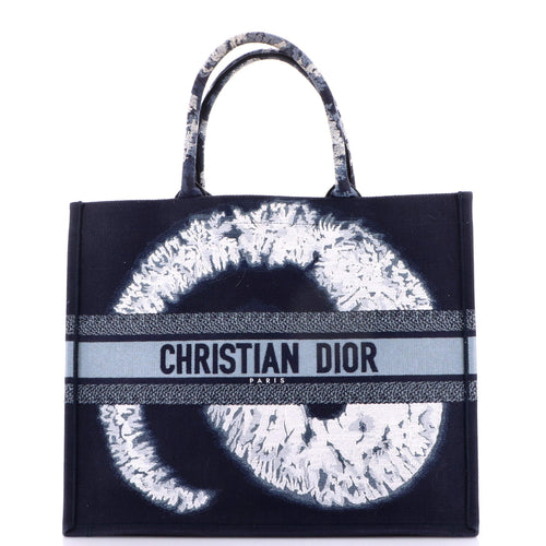 Book Tote Embroidered Canvas Large