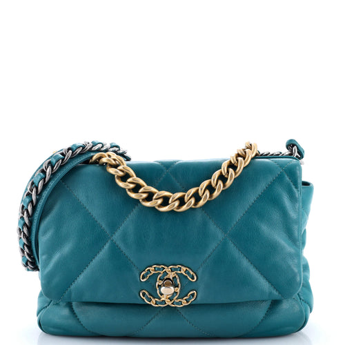 CHANEL 19 Flap Bag Quilted Leather Medium