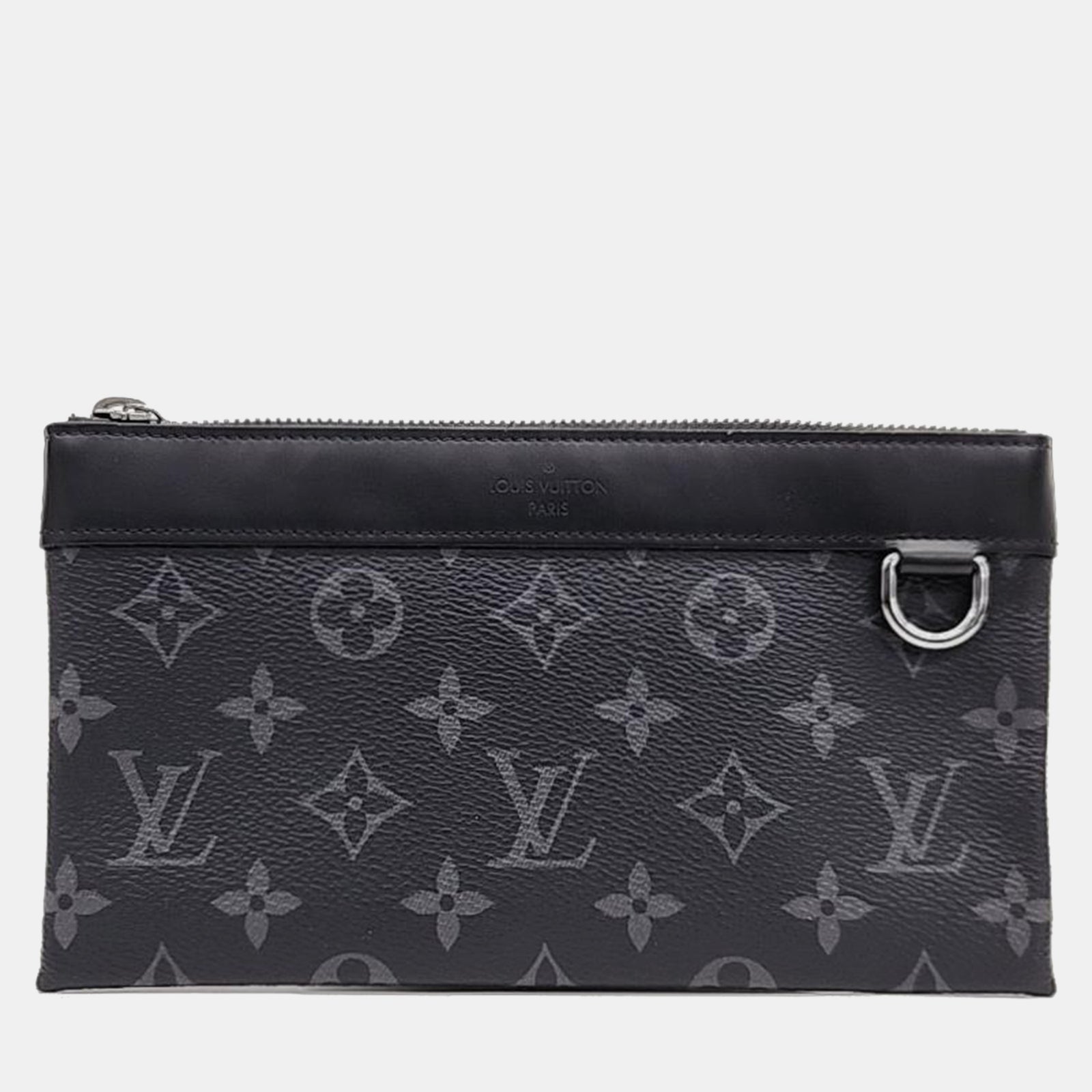 Louis Vuitton Schwarze Discovery Pochette PM Tasche mit Monogramm