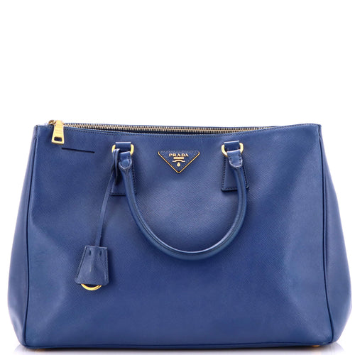 PRADA Double Zip Lux Tote Saffiano Leather Large
