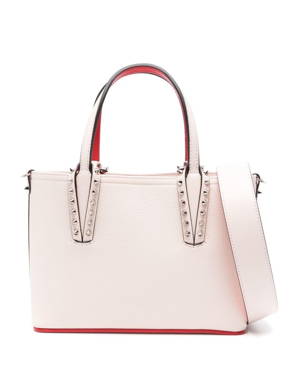 Christian Louboutin Women's Mini Cabata Tote Bag in Beige | Size UNI | 1205054F611