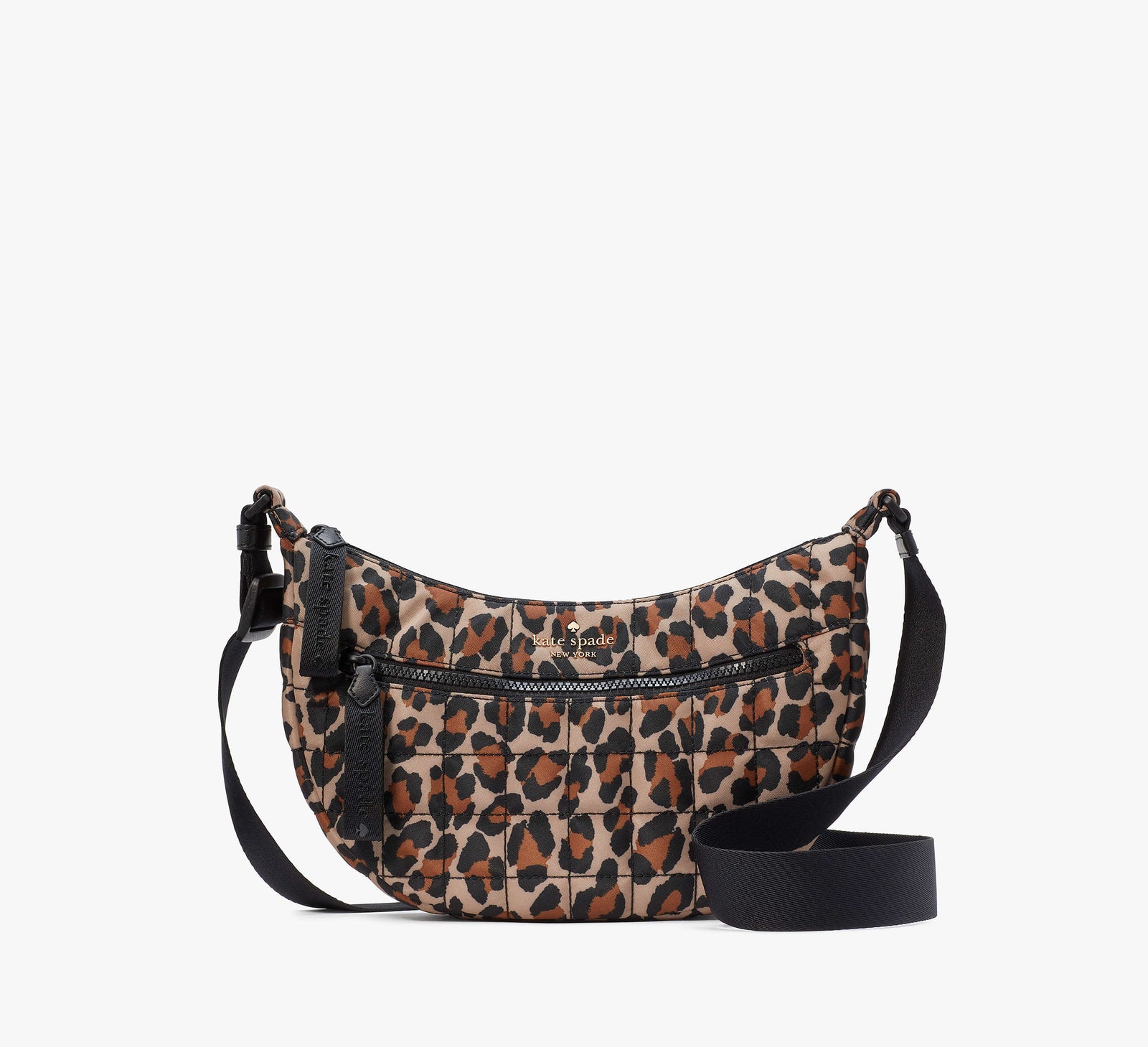 Kate Spade New York Camden Sling Bag gesteppt mit Leopardenmuster