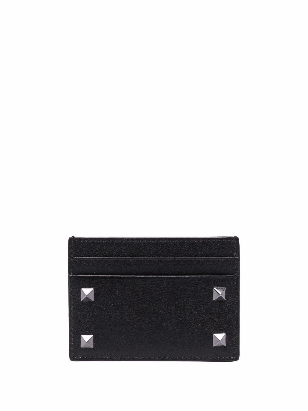 Valentino Garavani Men's Rockstud Card Holder in Nero | XY2P0655VH30NO