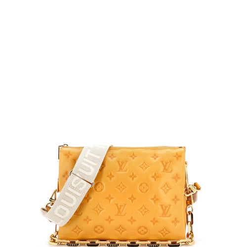 Coussin Bag Monogram Embossed Lambskin PM