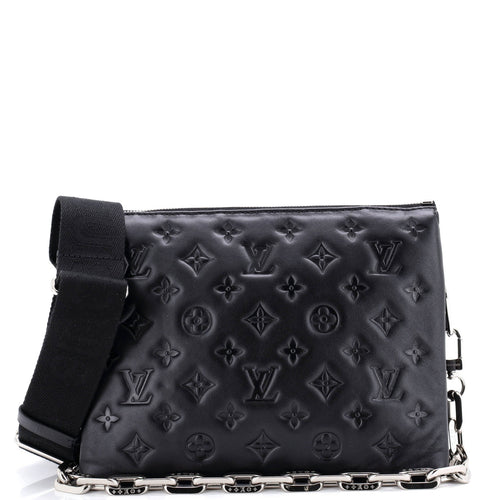 Coussin Bag Monogram Embossed Lambskin PM