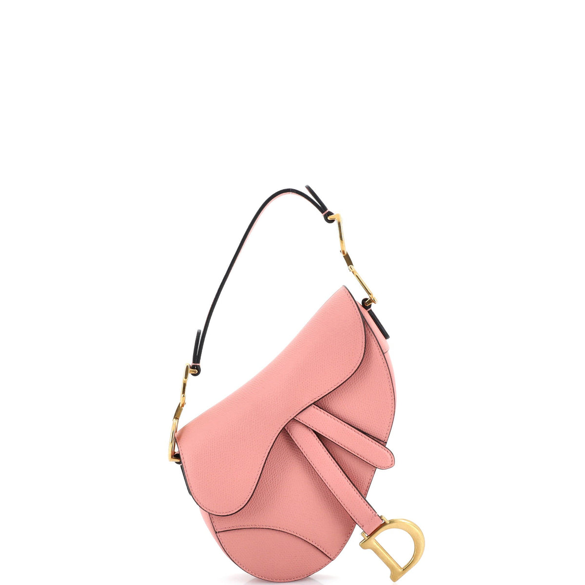 Christian Dior Saddle Handbag Leather Mini