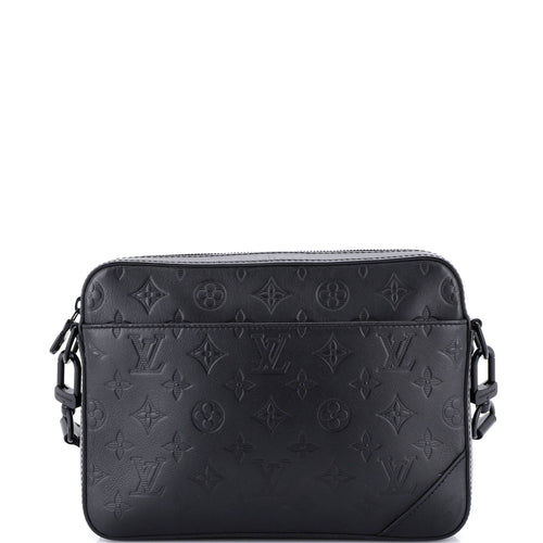 Duo Messenger Bag Monogram Shadow Leather