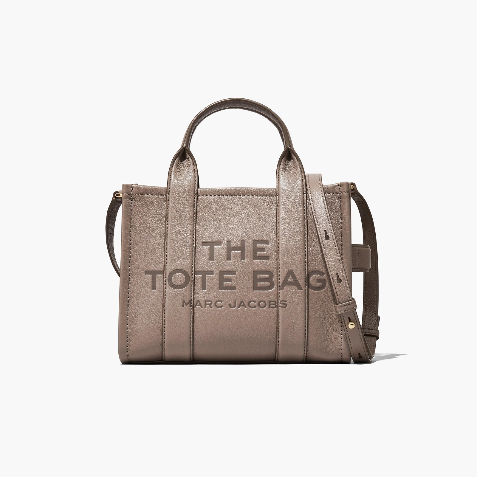 Marc Jacobs The Leather Medium Tote Bag in Cement