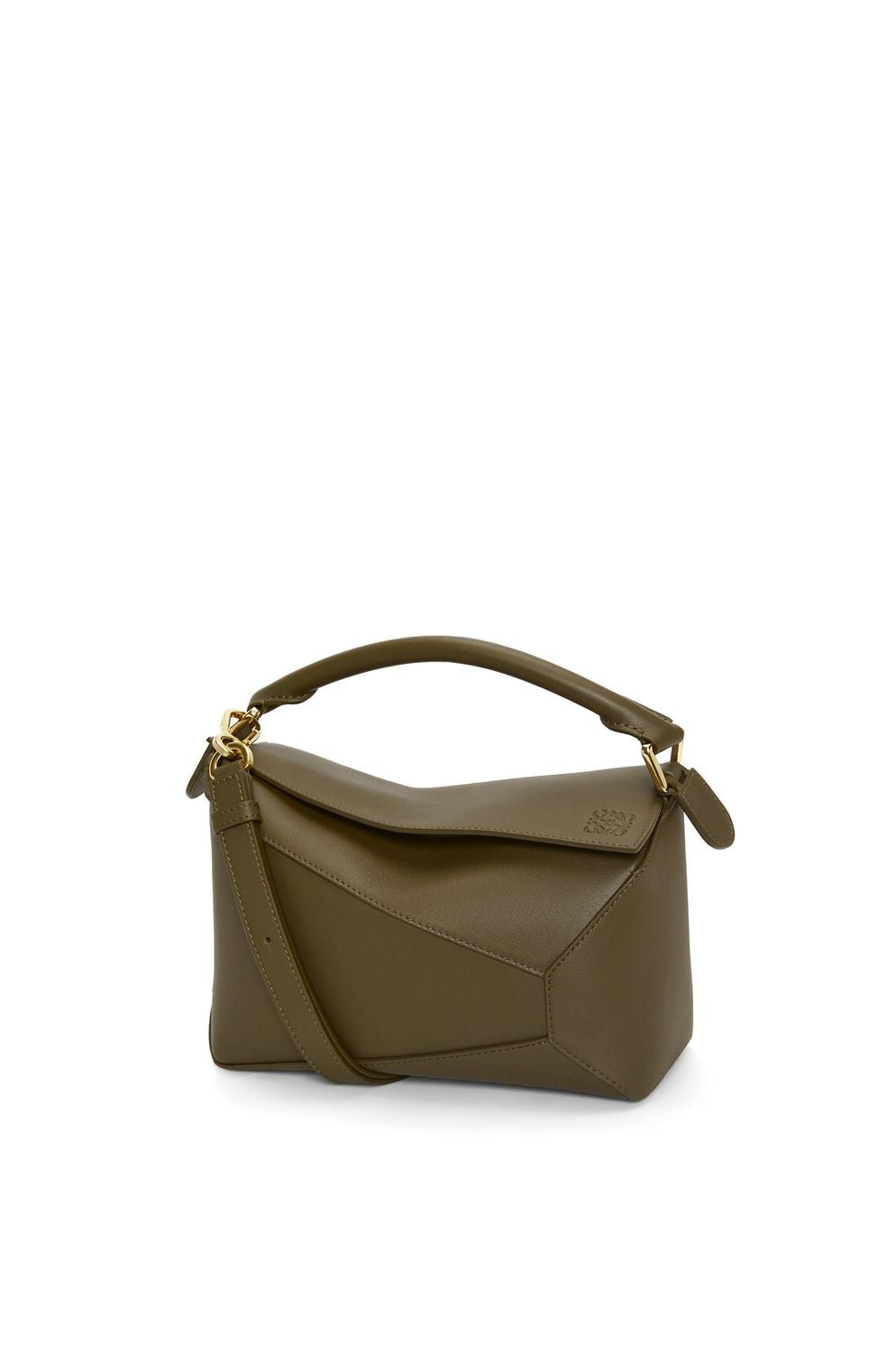 Loewe Women's Small Puzzle Edge Bag in Dkhaki | A510P60X41