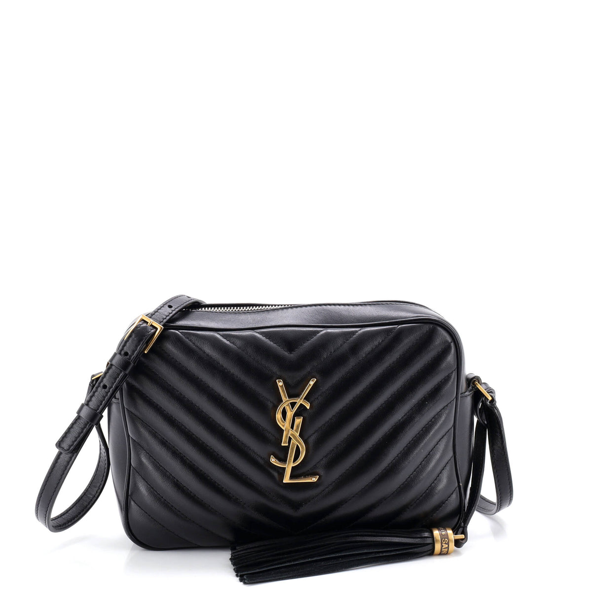 Saint Laurent Lou Camera Bag Matelasse Chevron Leather Small
