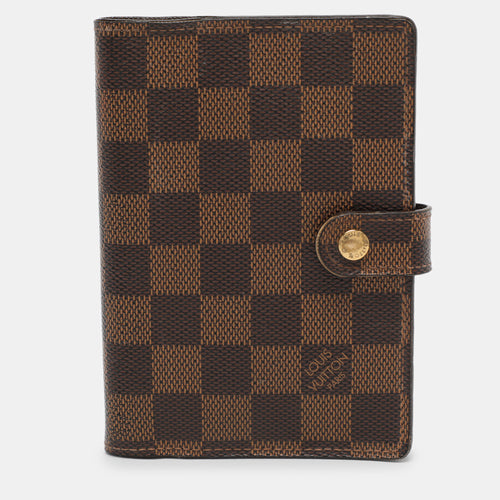 Damier Ebene Canvas Ring Agenda Cover