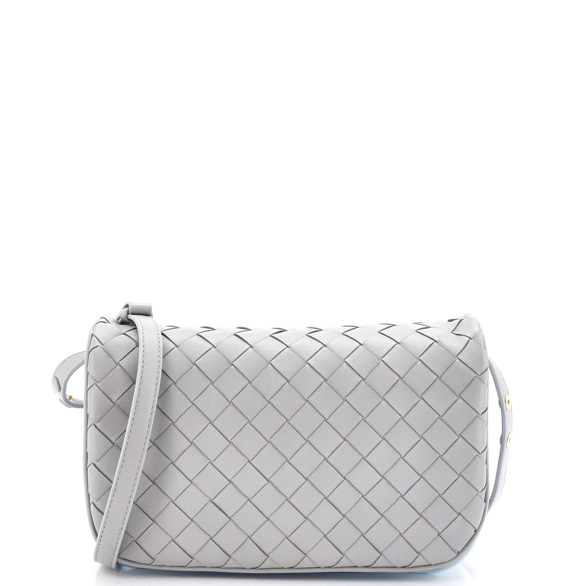 Bottega Veneta Puff Pouch Bag on Strap Intrecciato Leather