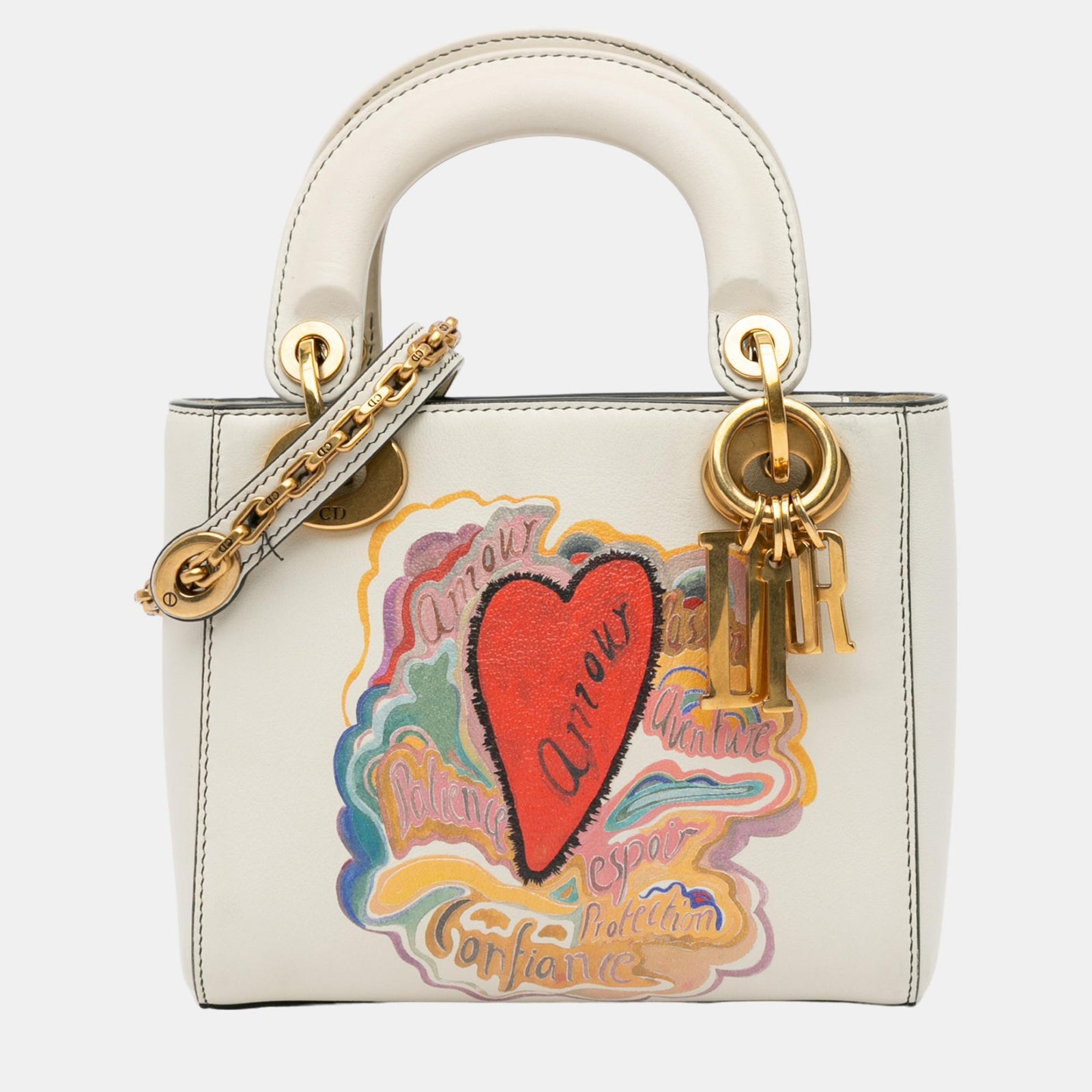 Dior Mini Lady Dioramour blanche x Niki de Saint Phalle