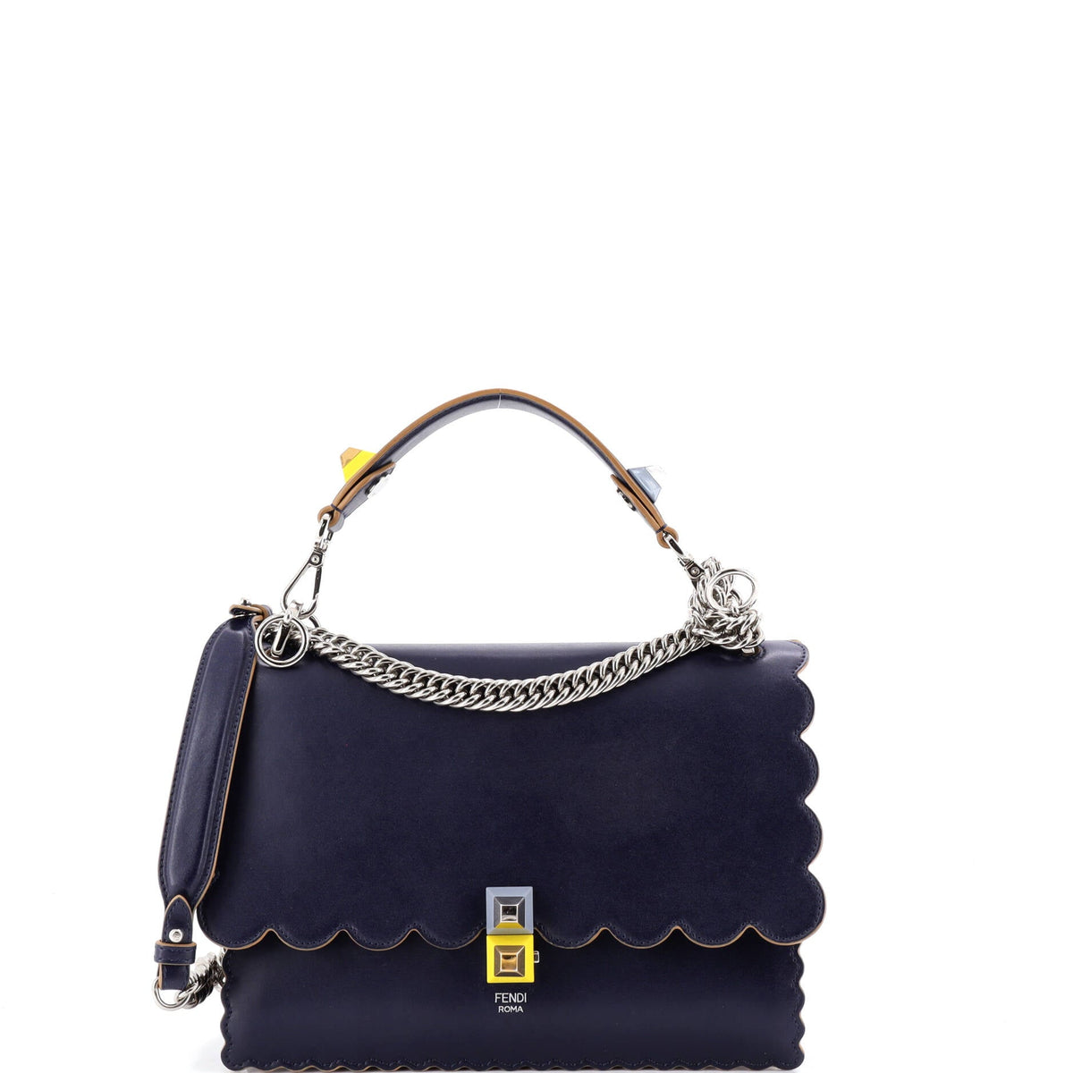 Fendi FENDI Kan I Bag Leather Medium