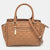 MICHAEL Brown Quilted Leather Selma Satchel