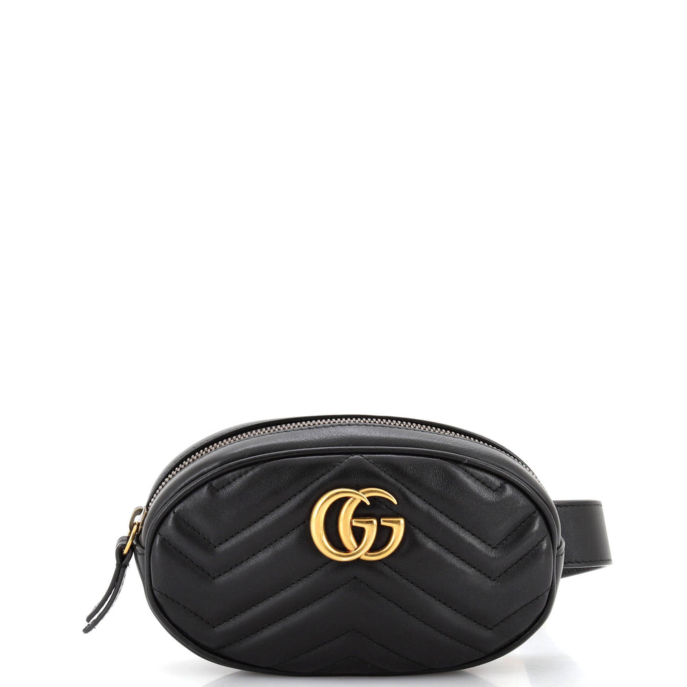 GUCCI GG Marmont Belt Bag Matelasse Leather