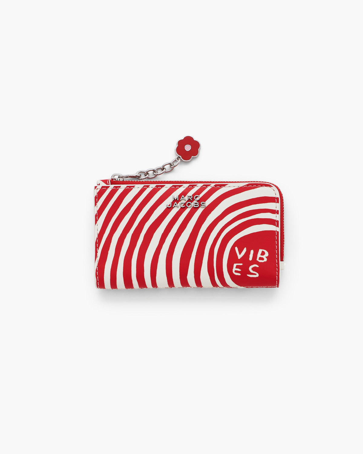 Marc Jacobs Marc Jacobs David Shrigley X Marc Jacobs Everyday Logo Slim Wallet in Red Multi