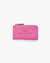 The Leather Top Zip Multi Wallet in Bow Pink