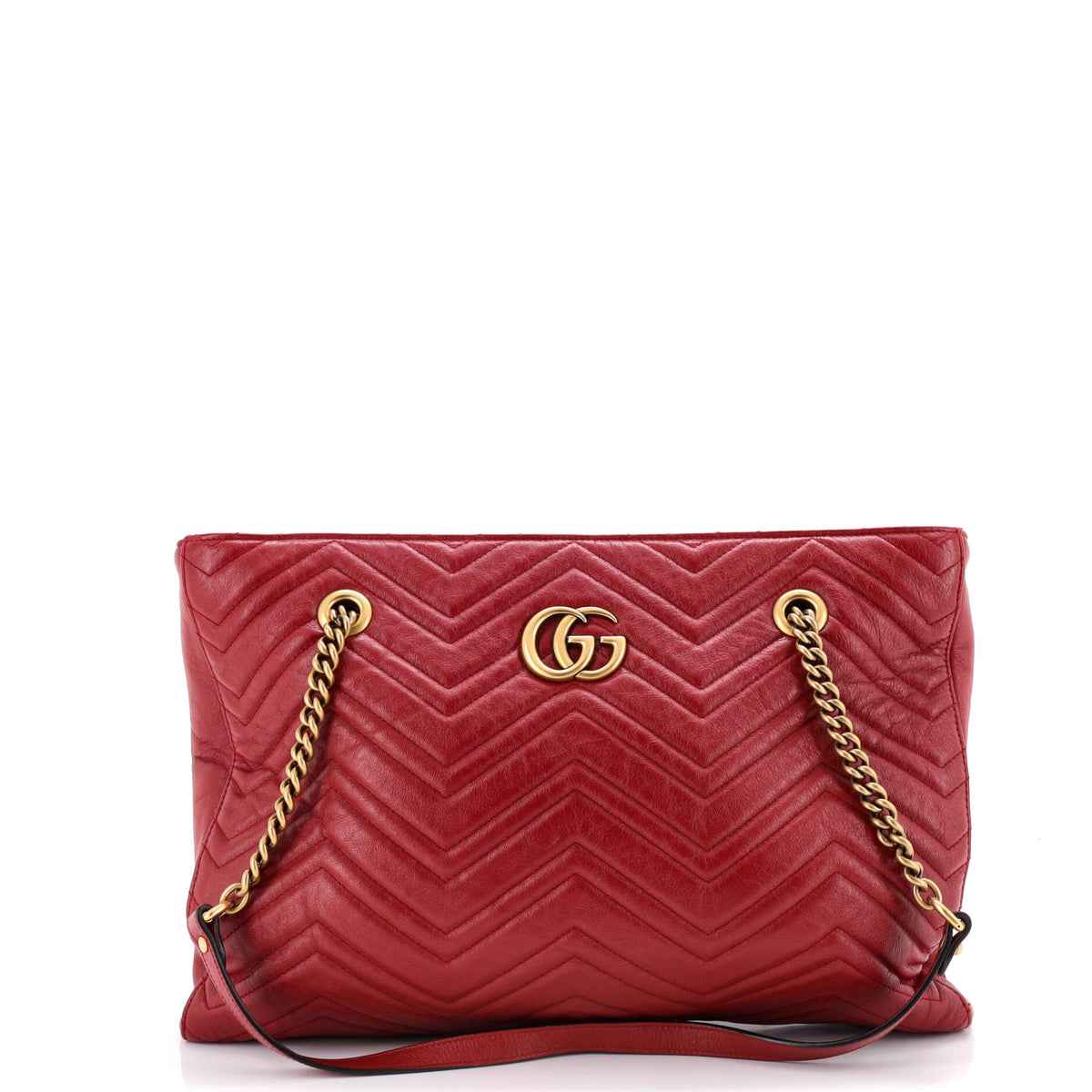 Gucci GUCCI GG Marmont Zip Tote Matelasse Leather Medium