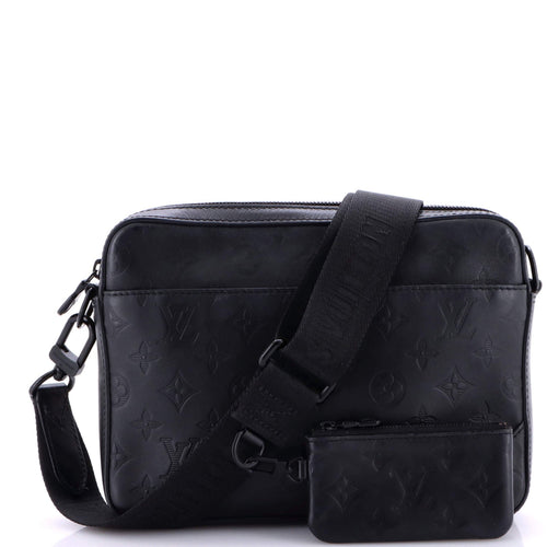 Duo Messenger Bag Monogram Shadow Leather