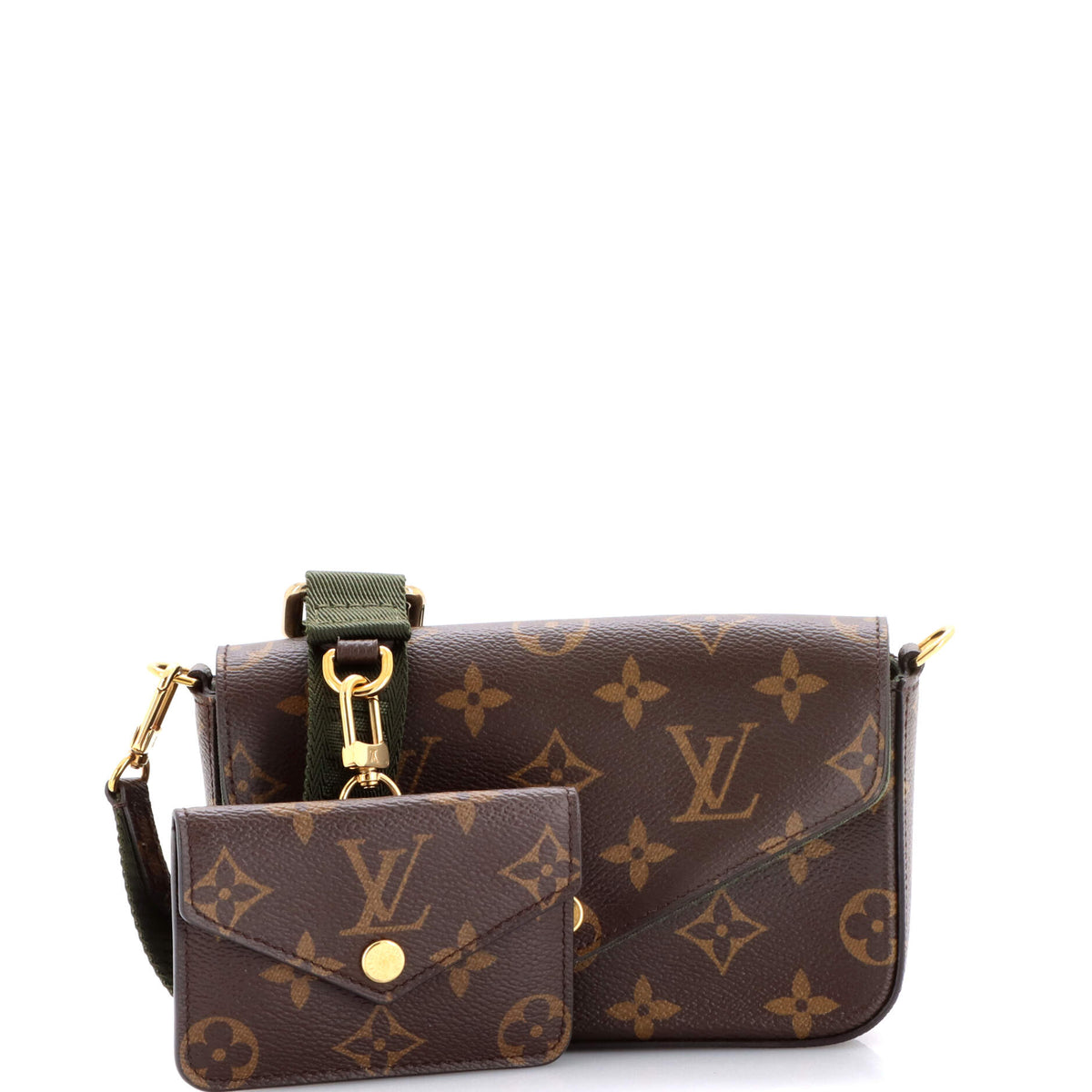 Louis Vuitton Felicie Strap & Go Handbag Monogram Canvas