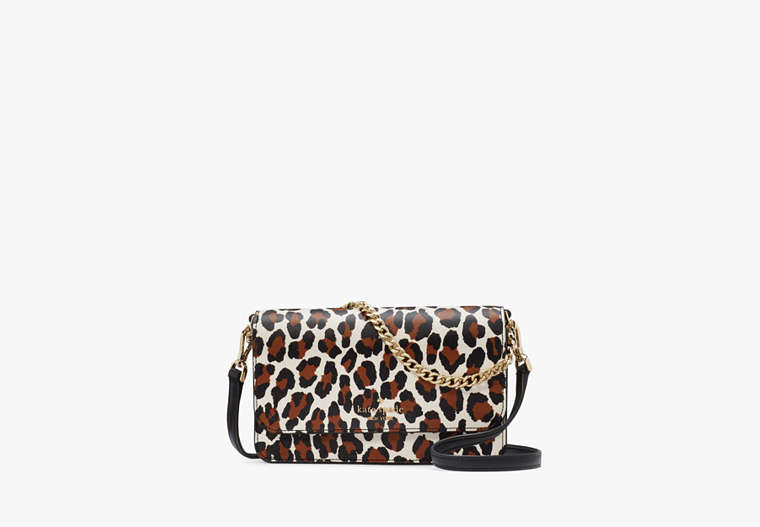 Kate Spade New York Sac à bandoulière à rabat Madison Spotted Leopard Willow