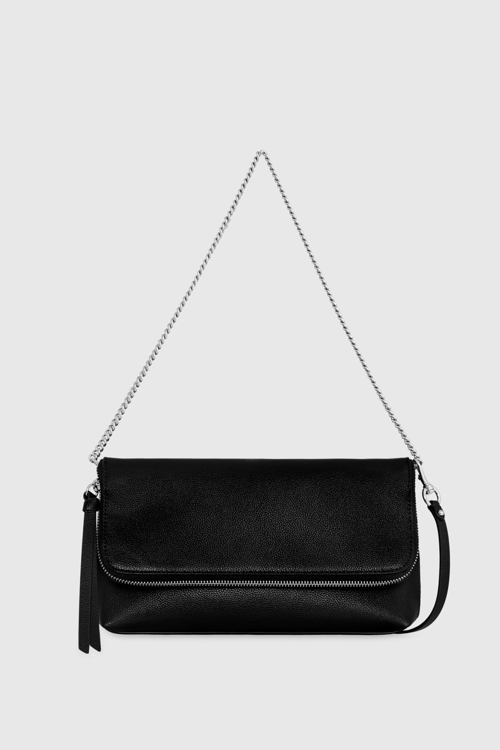 Rebecca Minkoff Date Convertible Crossbody Bag In Black/Silver