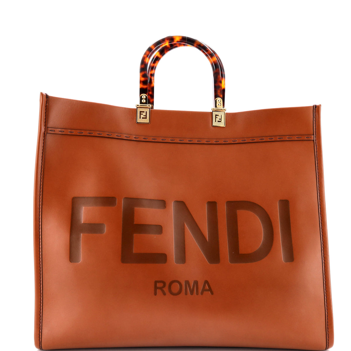 Fendi FENDI Sunshine Shopper Tote Leather Large
