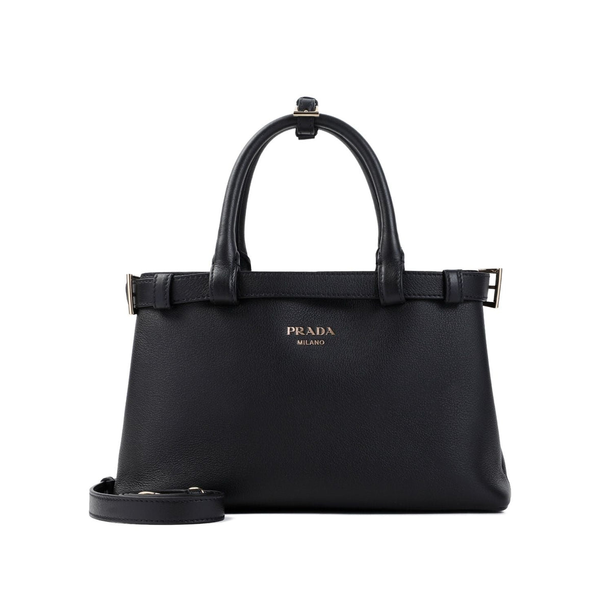 Prada Women's Calf Leather Handbag in Black | Size UNICA | 1BA418VOOO2CYS