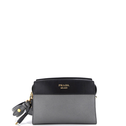 PRADA Esplanade Crossbody Bag Saffiano with City Calf Small