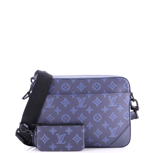 Duo Messenger Bag Monogram Shadow Leather