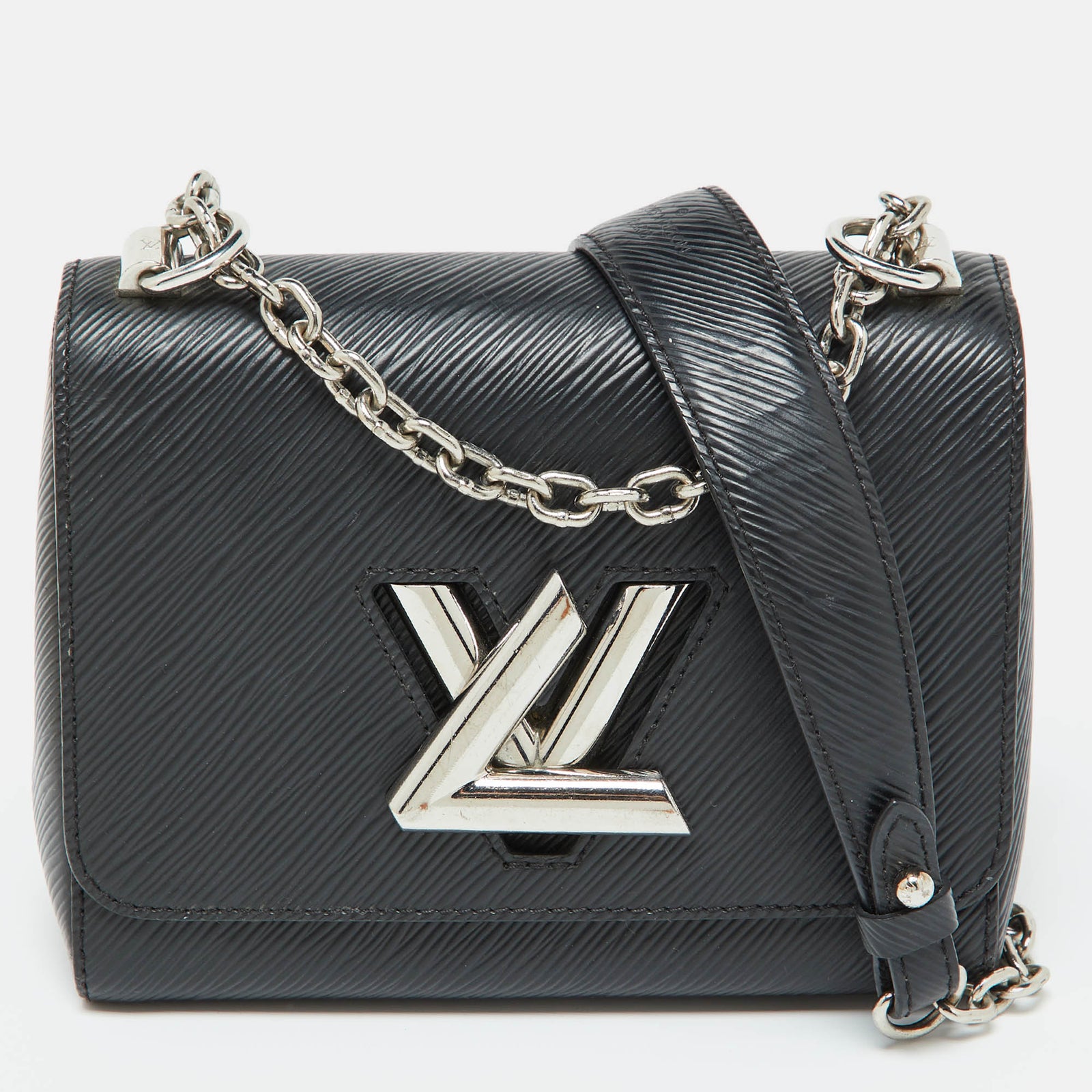 Louis Vuitton Schwarze Twist PM-Tasche aus Epi-Leder