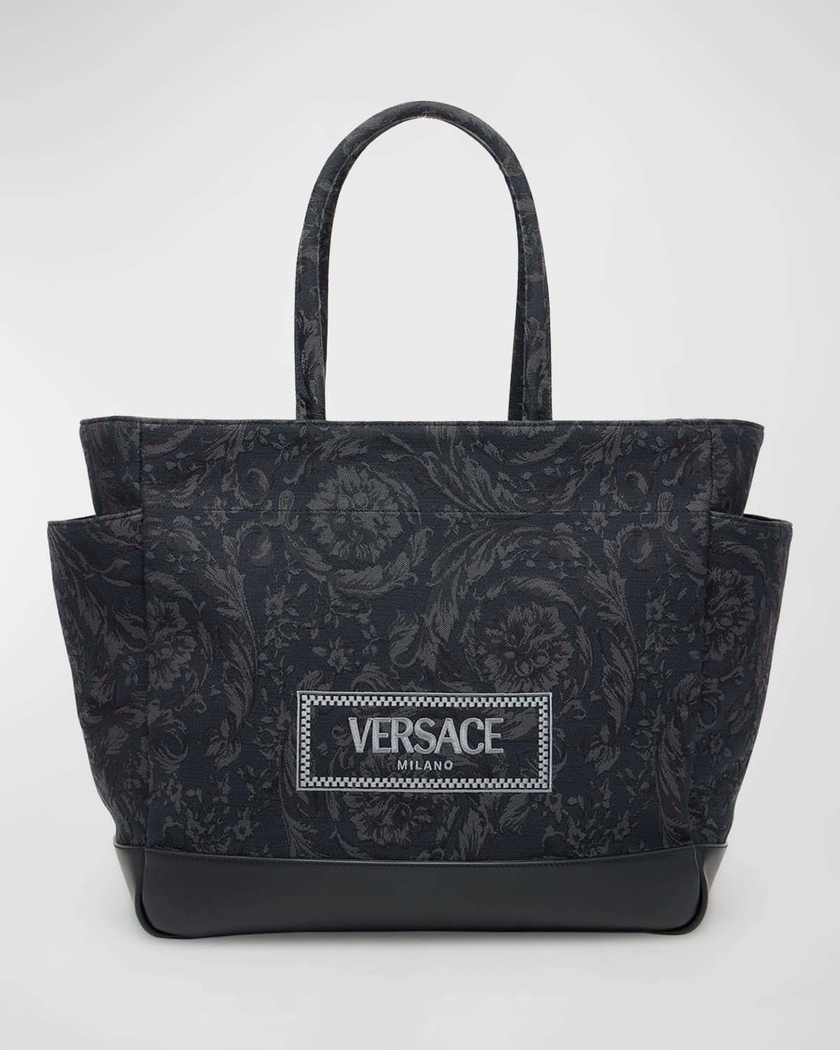 Versace Barocco Jacquard Diaper Tote Bag