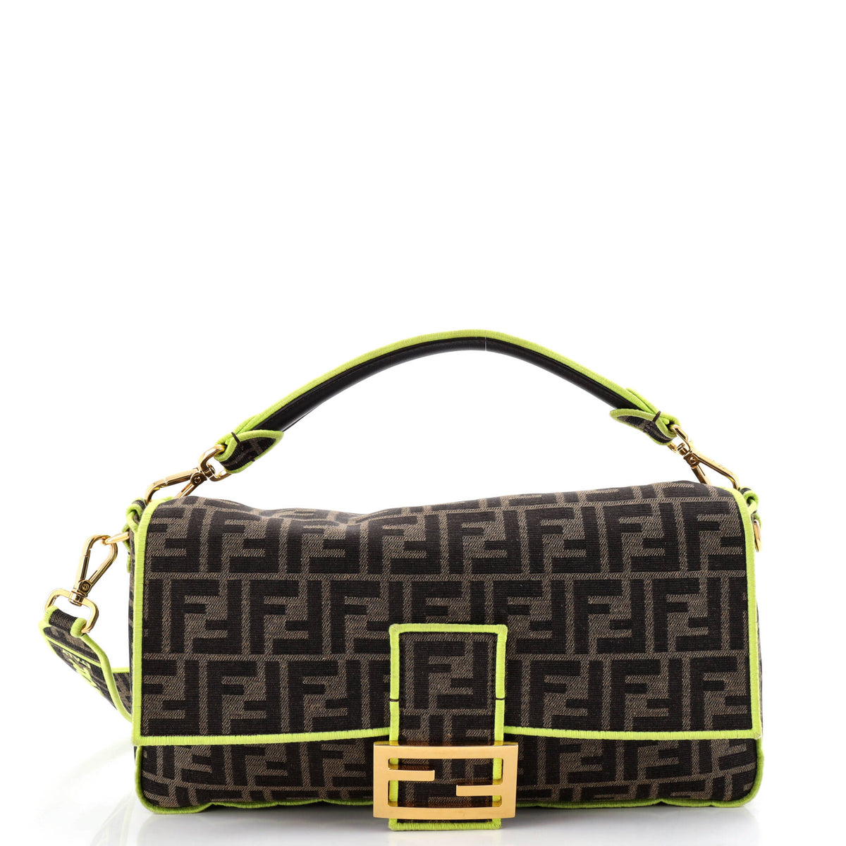 Fendi FENDI Baguette NM Bag Zucca Canvas Large