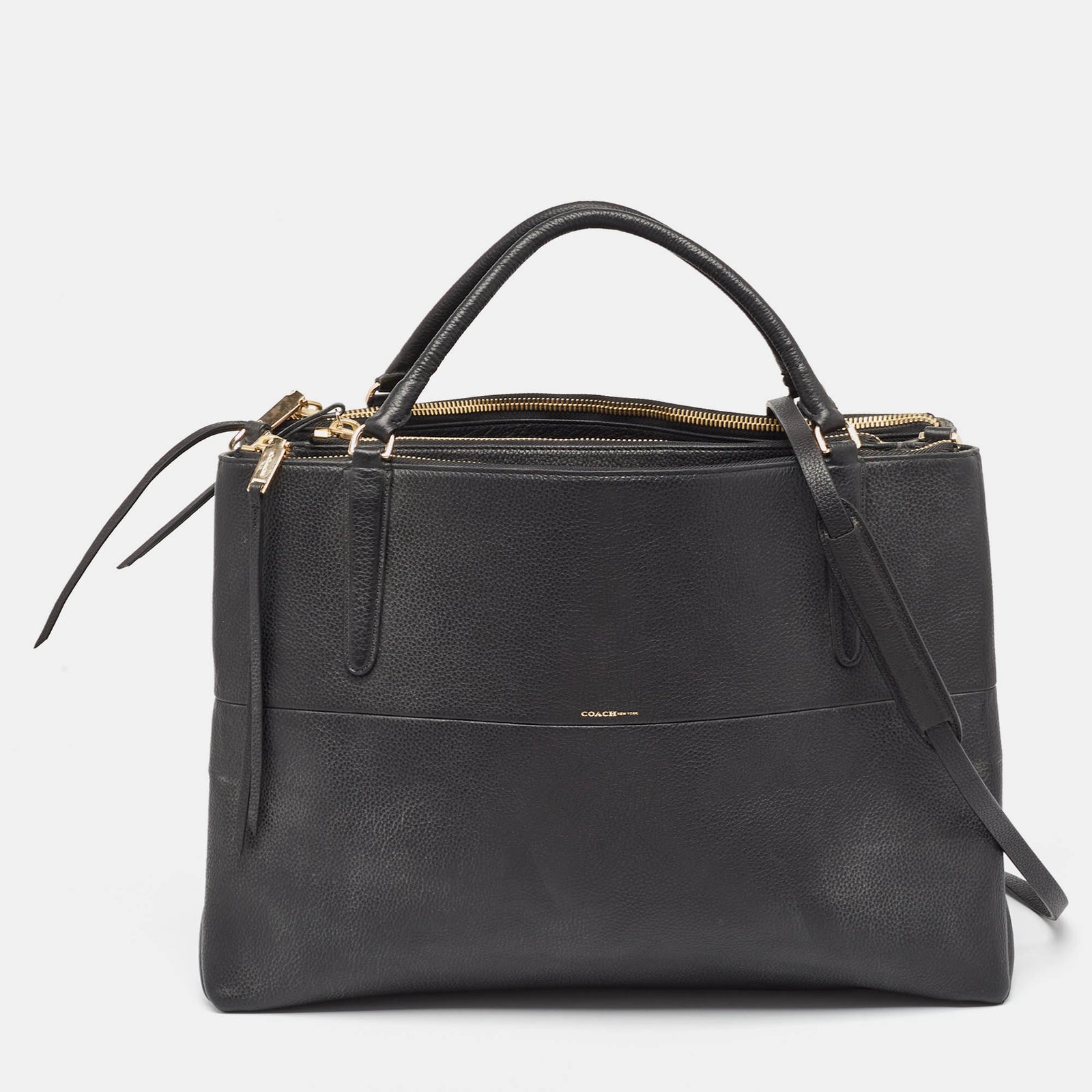 Coach Black Leather Borough Tote