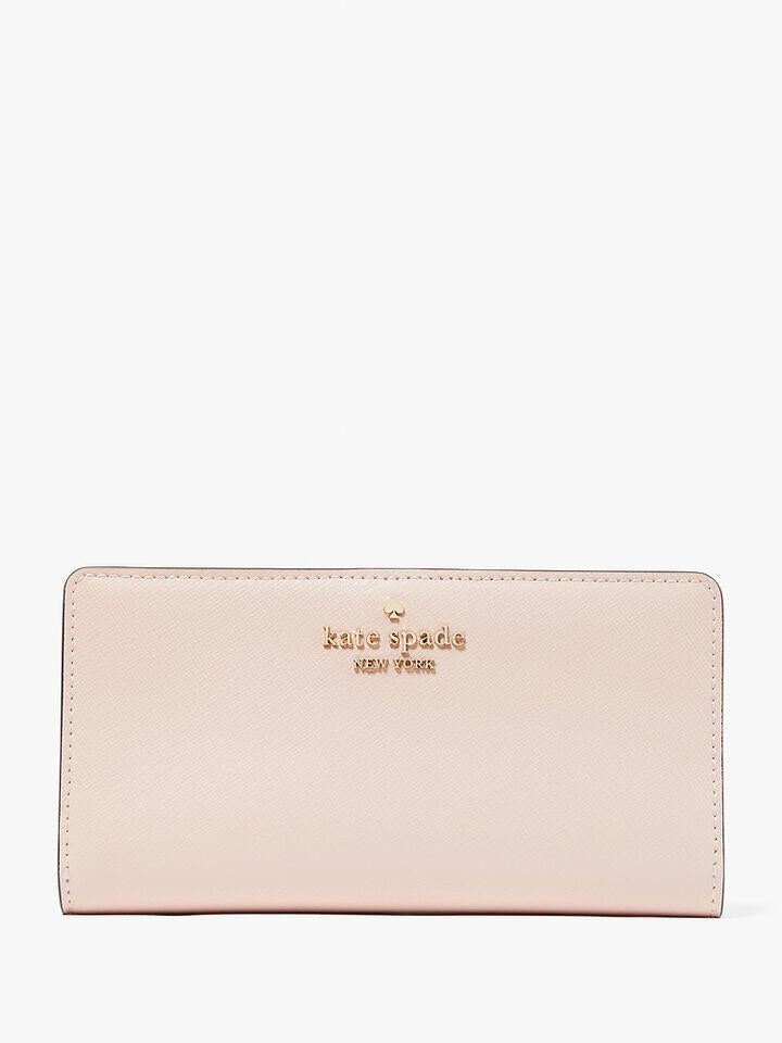 Kate Spade Au Madison Saffiano Leather Large Slim Bifold Wallet