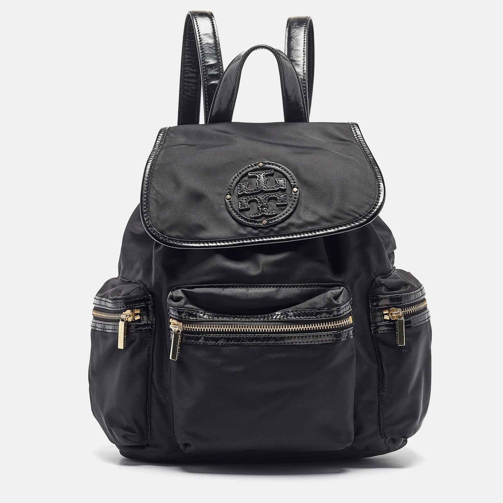 Tory Burch Sac à dos Bill en nylon noir