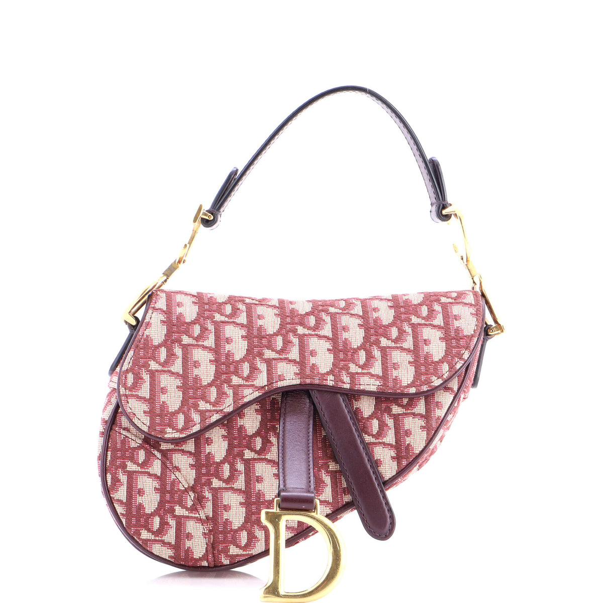 Christian Dior Saddle Handbag Oblique Canvas Mini
