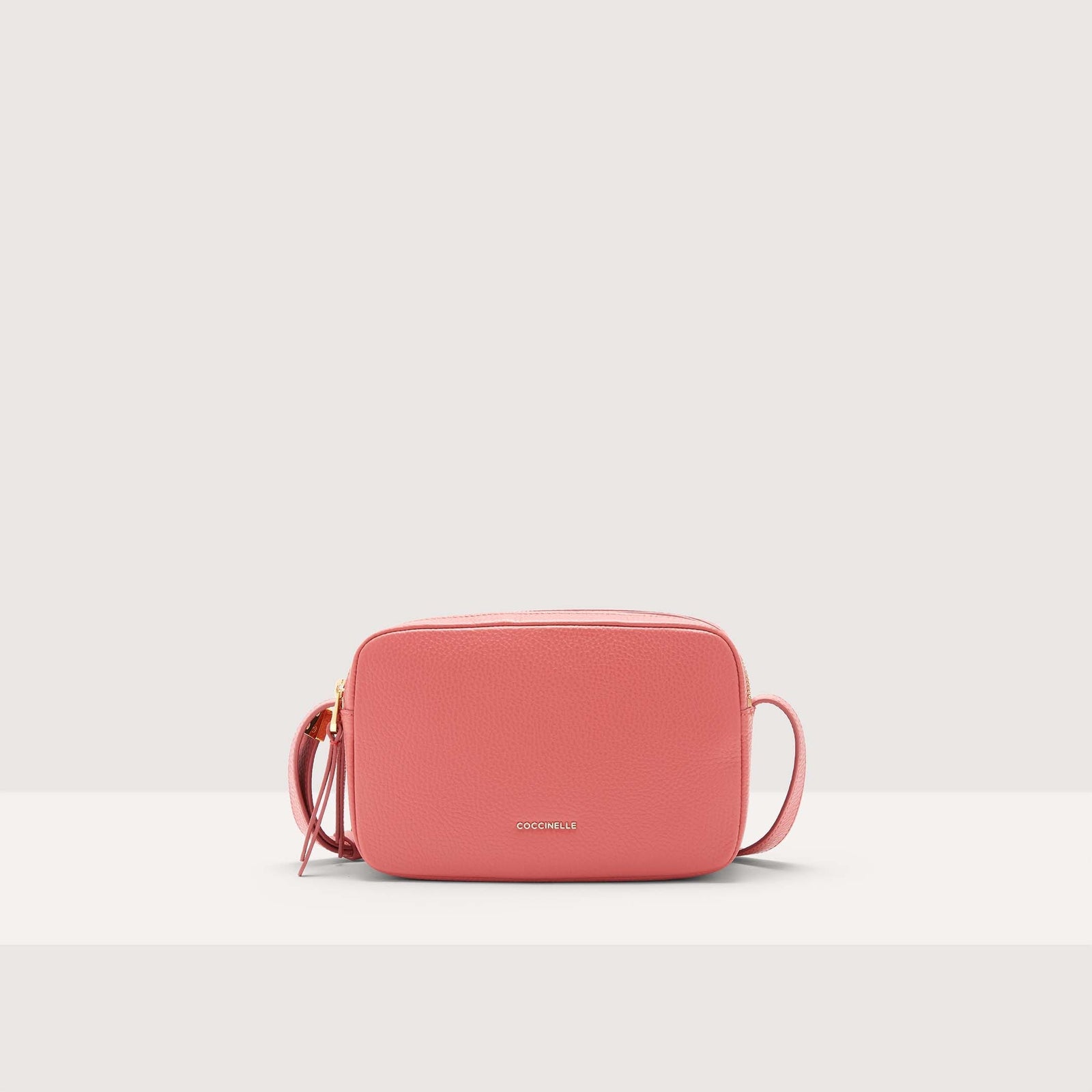 Coccinelle Grained Leather Crossbody Bag gleen Small