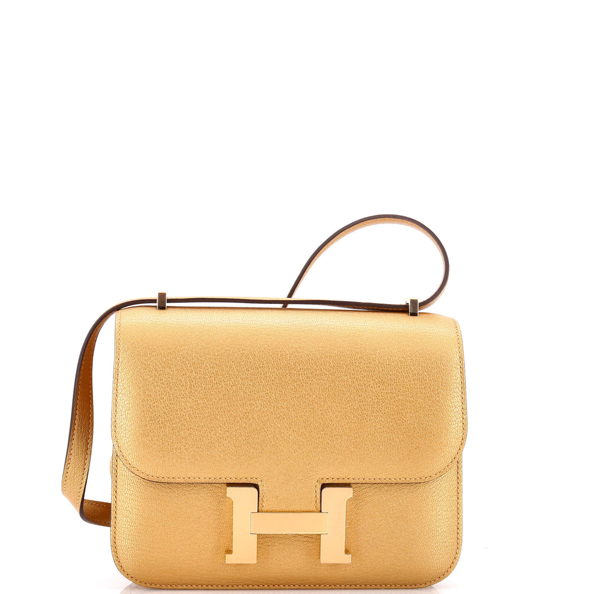 Herm?s Constance NM Bag Metallic Chevre Chamkilight 18