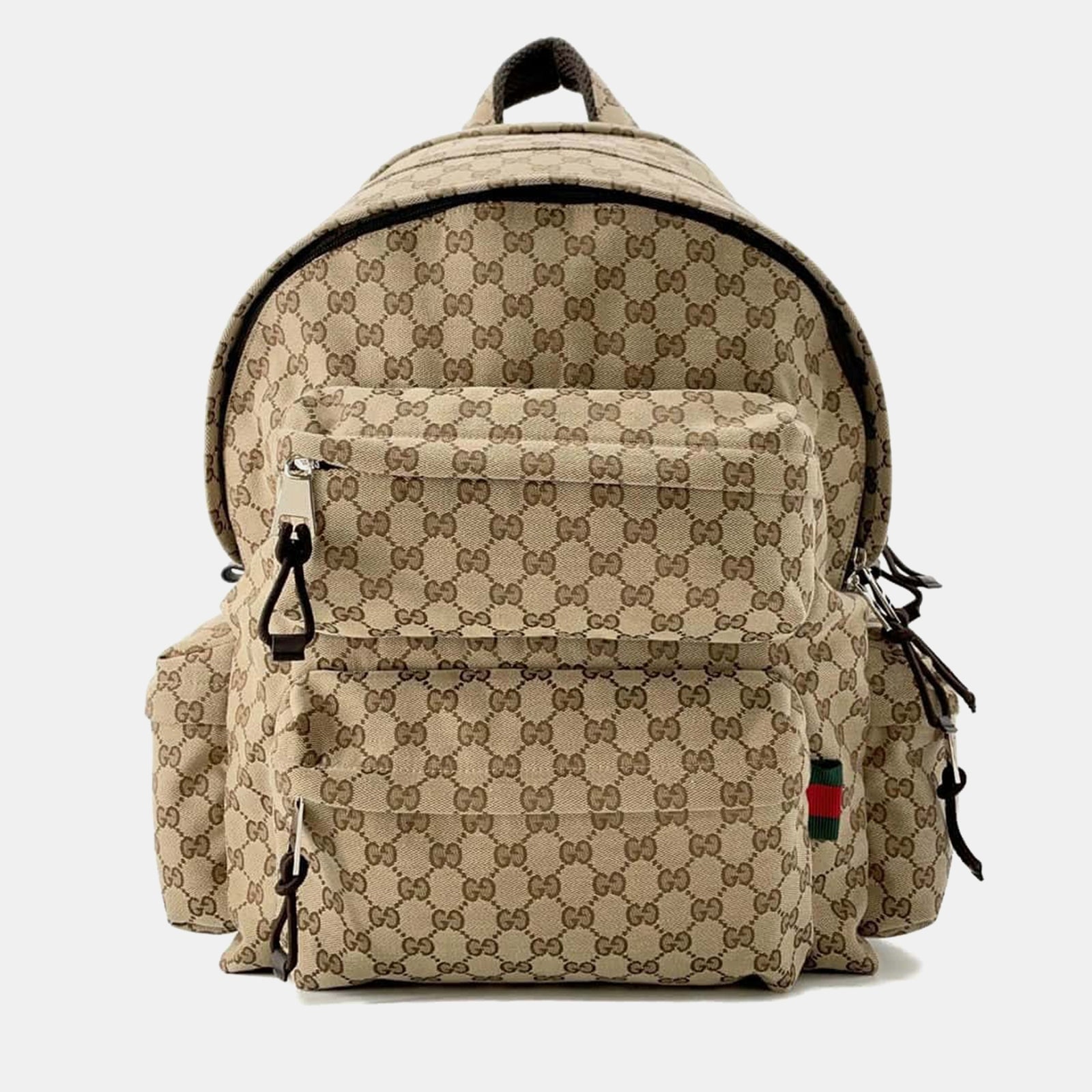 Gucci Großer Rucksack aus GG Canvas in Beige