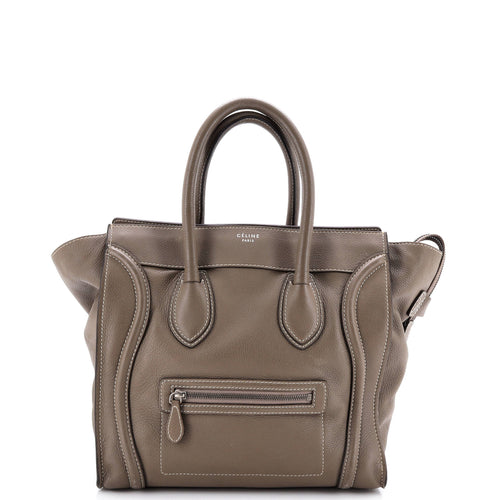CELINE Luggage Bag Grainy Leather Mini