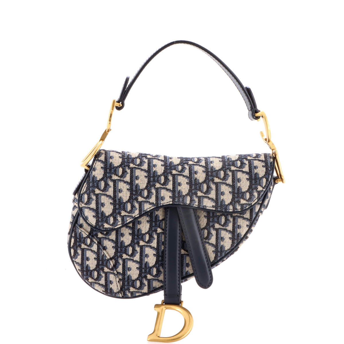 Christian Dior Saddle Handbag Oblique Canvas Mini